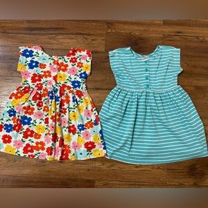 hanna andersson dress Lot 110 5y Short Sleeve Floral Striped